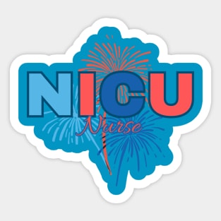 NICU Nurse, 4th of July Sticker